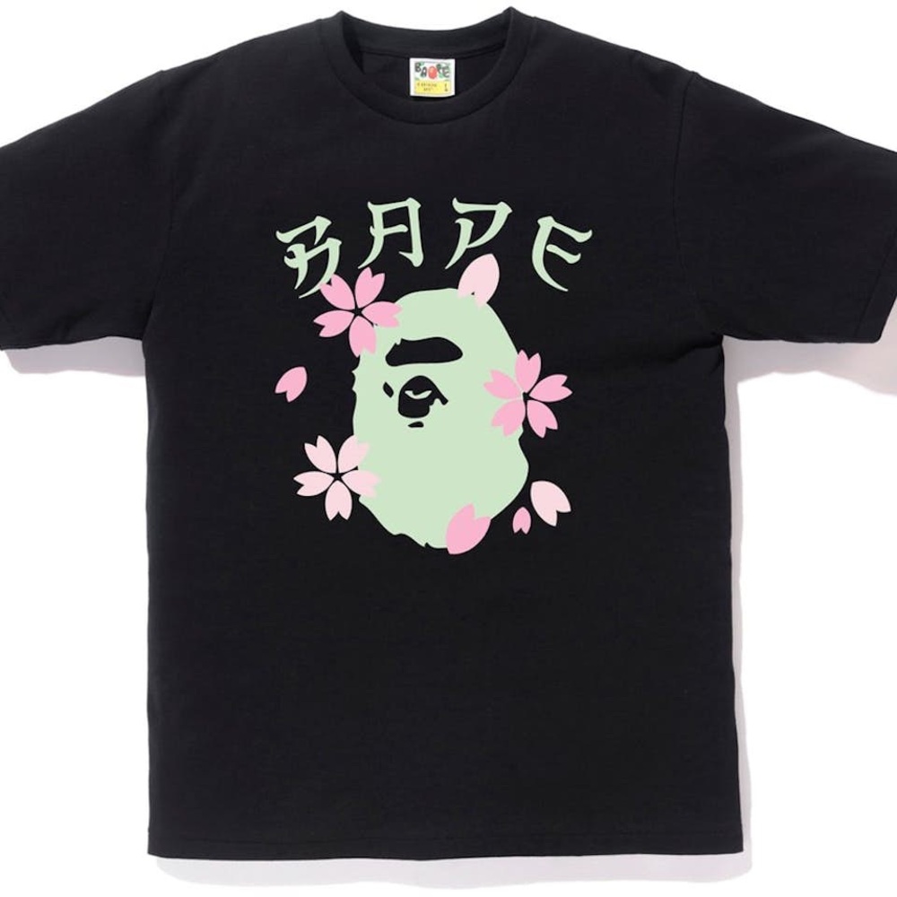 NWOT BAPE Sakura Ape Head Tee